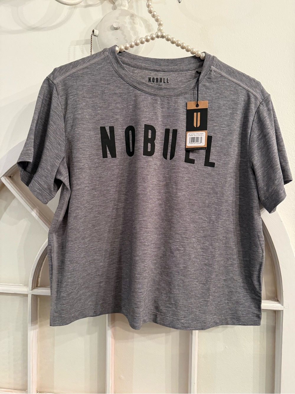 NOBULL Heather Gray Athletic Workout Short Sleeve T-Shirt Size Small NWT